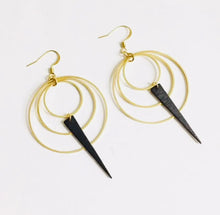 Load image into Gallery viewer, Antique bronze layered metal hoop plugs gauges tunnels 8g 6g 4g 2g 1g 0g 00g 7/16" 1/2 9/16" 5/8" 3/4" 7/8" 1"