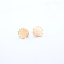 Load image into Gallery viewer, Brushed steel disk minimalist stud plugs 14g 12g 10g 8g 6g 4g