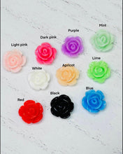 Load image into Gallery viewer, Small rose flower plugs for gauged ears: 14g 12g 10g 8g 6g 4g