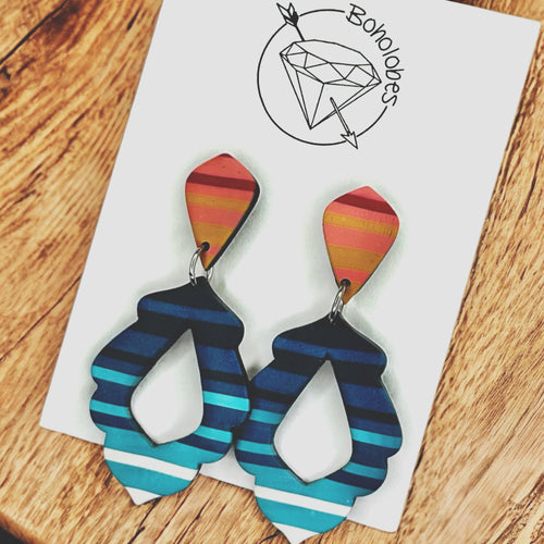 Serape dangle earrings