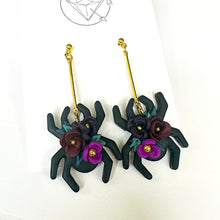 Load image into Gallery viewer, Halloween drop dangle earrings /  plugs: 2g - 25mm