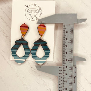 Serape dangle earrings