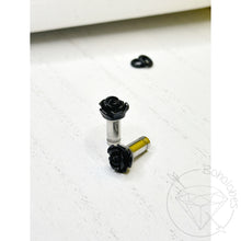 Load image into Gallery viewer, Small rose flower plugs for gauged ears: 14g 12g 10g 8g 6g 4g