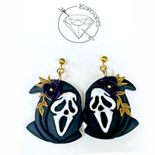 Load image into Gallery viewer, Halloween drop dangle earrings /  plugs: 2g - 25mm