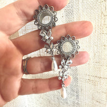 Load image into Gallery viewer, Ornate Crystal Gauges - Boho Style Glam Plugs &amp; Statement Jewelry - tribal heart 2G 0G 00G 1/2" 9/16" 5/8" 3/4" 7/8" 1"