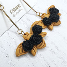 Load image into Gallery viewer, Bumble bee 3D flower gold stud pack combo trio earring bundle