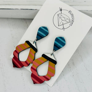 Serape dangle earrings