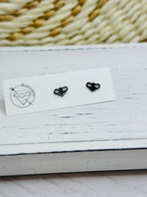 Load image into Gallery viewer, Small Bee stud gold steel earrings