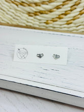 Load image into Gallery viewer, Small Bee stud gold steel earrings