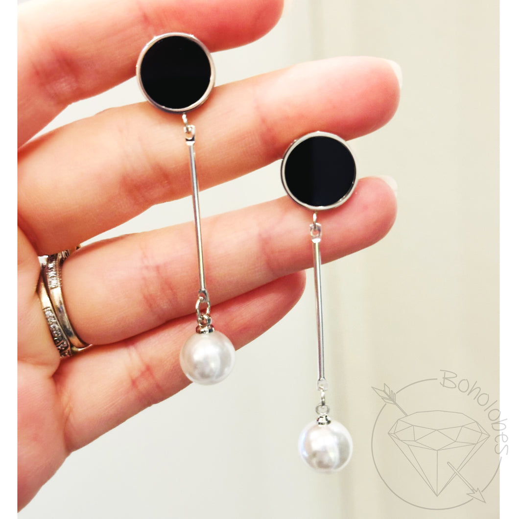 Gold and black silver and black pearl plugs gauges tunnels 4g 2g 1g 0g 11/32