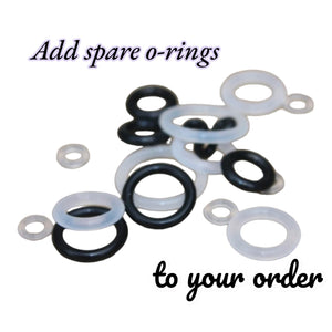 O-rings (PAIR) for plugs tunnels for gauges sizes 14g - 9/16"