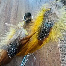 Load image into Gallery viewer, Stainless steel feather beaded stainless steel screw back plugs gauges tunnels: 2g 0g 00g 1/2&quot; 9/16&quot; 5/8&quot; 18mm 20mm 22mm 25mm
