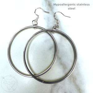 Yellow gold thick wire hoop screw back plugs gauges tunnels: 2g 0g 00g 1/2" 9/16" 5/8" 18mm 3/4" 20mm 22mm 25mm