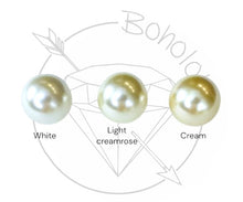 Load image into Gallery viewer, Czech Pearl Tunnels: Surgical Steel Single-Flare Ear Plugs