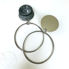 Load image into Gallery viewer, Steel wire Hoop single flare plugs gauges tunnels 6g 4g 2g 1g 0g 11/32" 00g 7/16" 1/2" 9/16" 5/8" 3/4" 7/8" 1"