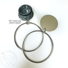 Load image into Gallery viewer, Steel wire Hoop single flare plugs gauges tunnels 6g 4g 2g 1g 0g 11/32" 00g 7/16" 1/2" 9/16" 5/8" 3/4" 7/8" 1"
