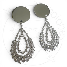 Load image into Gallery viewer, Boho crystal Glam Gauges deco Plugs 14g 12g 10g 8g 6g 4g 2g 1g 0g 11/32” 00g 7/16” 1/2” 9/16” 5/8” 11/13” 3/4” 13/16” 7/8” 1”1 1/8" 1 3/16"