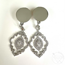 Load image into Gallery viewer, Ornate Crystal Gauges - Boho Style Glam Plugs Elegant 4g 2g 1g 0g 11/32” 00g 7/16” 1/2” 9/16” 5/8” 11/13” 3/4” 13/16” 7/8” 1”1 1/8" 1 3/16"