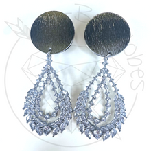 Load image into Gallery viewer, Boho crystal Glam Gauges deco Plugs 14g 12g 10g 8g 6g 4g 2g 1g 0g 11/32” 00g 7/16” 1/2” 9/16” 5/8” 11/13” 3/4” 13/16” 7/8” 1”1 1/8" 1 3/16"