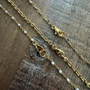 Sun and celestial hand 18k Gold chain stack layering necklace