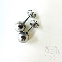 Load image into Gallery viewer, Surgical Stainless Steel Ball Plugs for Stretched Ears: Single Flare Metal Tunnels 14g 12g 10g 8g 6g 4g 2g