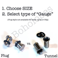 Load image into Gallery viewer, Tapers tunnels BASIC stretch kit sizes 14g - 00g Including 1g tapers