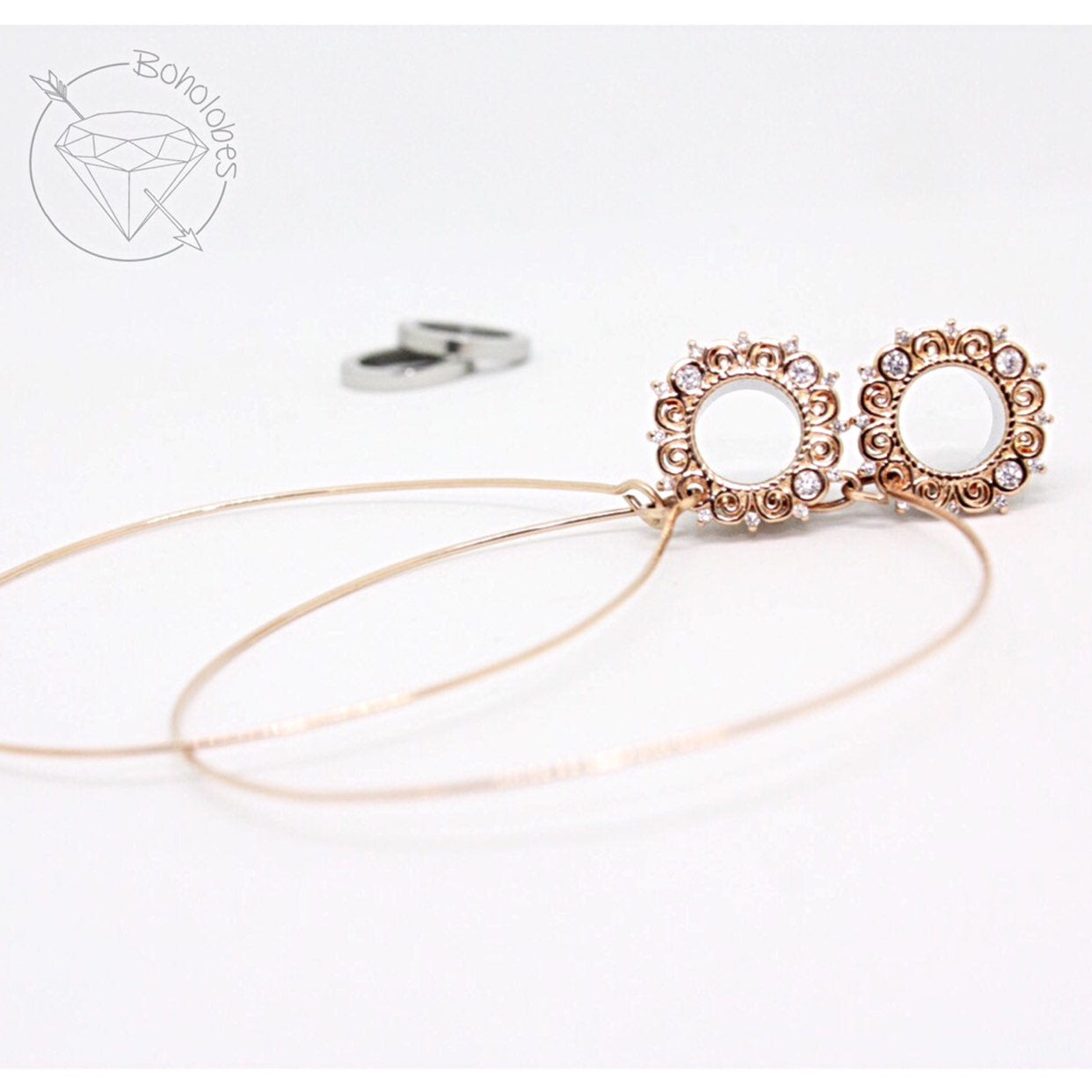 Rose gold 2025 dangle plugs