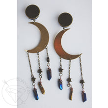 Load image into Gallery viewer, Celestial moon bohemian plugs gauges tunnels 8g - 1&quot;