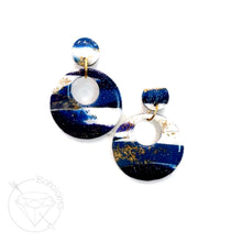 Load image into Gallery viewer, Galaxy polymer clay earrings plugs gauges tunnels 6g 4g 2g 1g 0g 11/32&quot; 00g 7/16&quot; 1/2&quot; 9/16&quot; 5/8&quot;