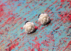 Smaller tiny Rose plugs for gauged ears: 14g, 12g, 10g, 8g, 6g