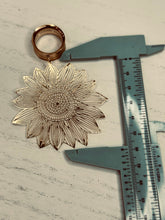 Load image into Gallery viewer, Sunflower dangle plugs hollow tunnels: 2g 0g 00g 1/2&quot; 9/16&quot; 5/8&quot; 18mm 20mm 22mm 25mm